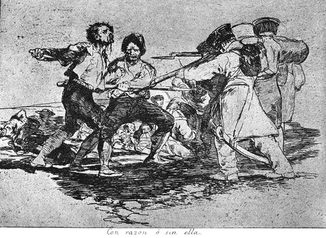 Франсиско Гойя_Лист 2 - По причине или без (Con razon ó sin ella)