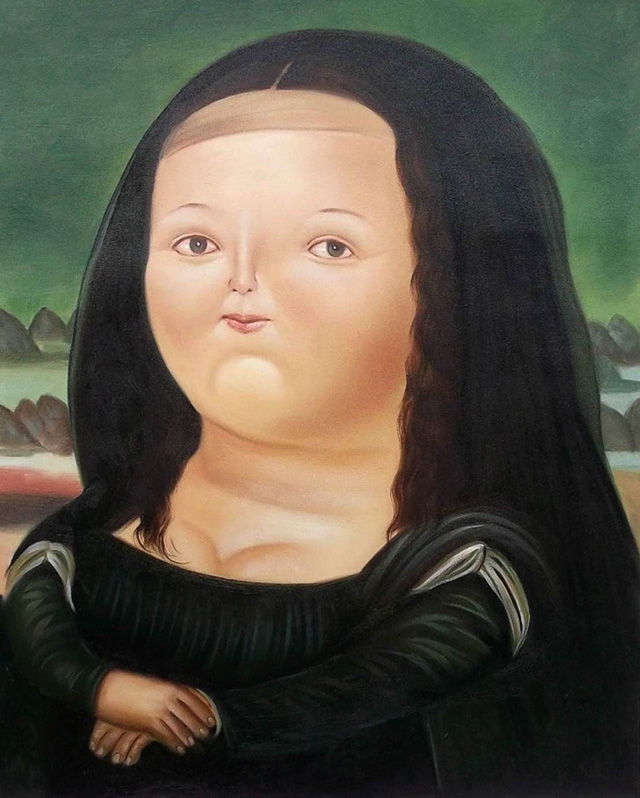 Картина Фернандо Ботеро "Мона Лиза в 12 лет" (1958)