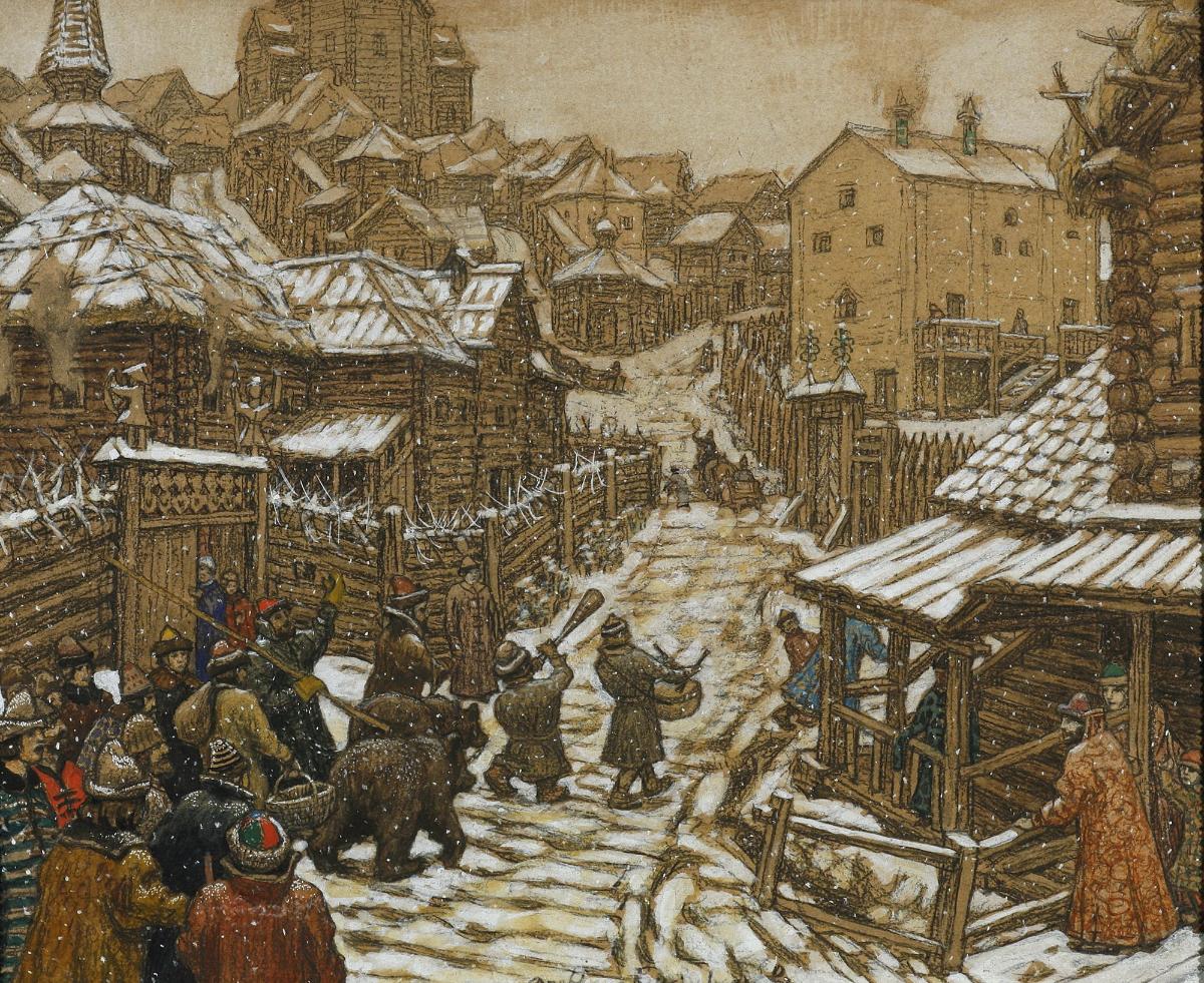 А. М. Васнецов "Медведчики. Старая Москва" (1911)