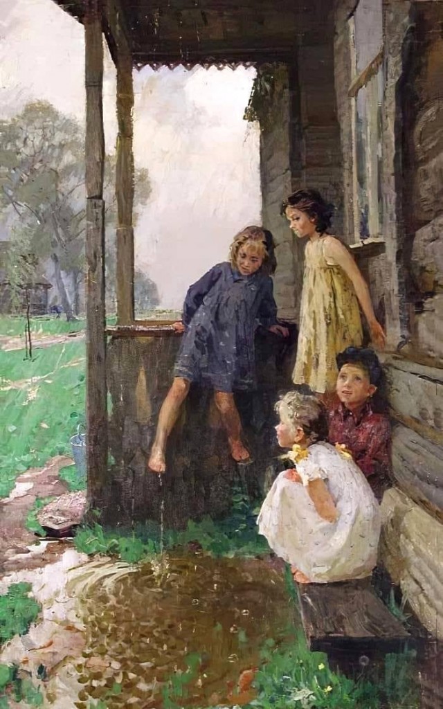 05-В. Сидоров_Весенний дождик. 1957