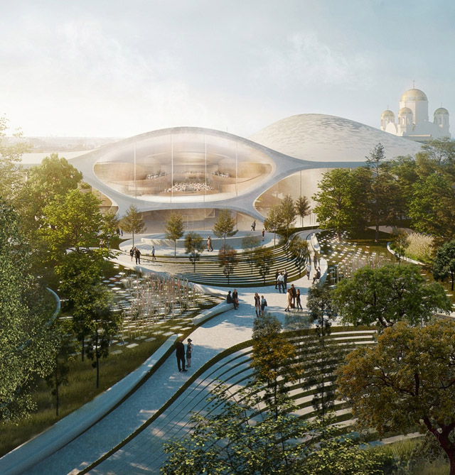 Проект комплекса Свердловской филармонии от Zaha Hadid Architects