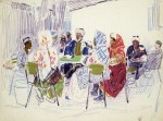 09-Станислав Никиреев - Самарканд.Чайхона, цветные карандаши, 1965