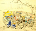 12-Станислав Никиреев - Мукачево, цветные карандаши, 1965
