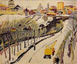 15-Станислав Никиреев - Московский мотив, цветные карандаши, 1968