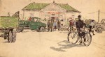 16-Станислав Никиреев - Село Доброе-2, цветные карандаши, 1962