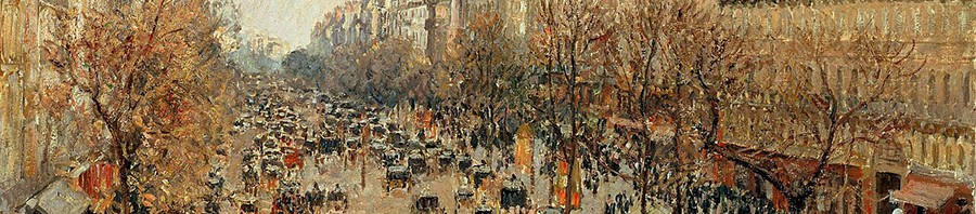 Камиль Писсарро "Бульвар Монмартр в Париже" (1897)