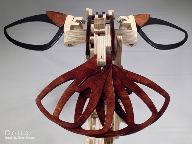 деревянная модель колибри