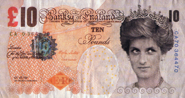 "Di-faced Tenner" Photo: Banksy Courtesy of Pest Control Office