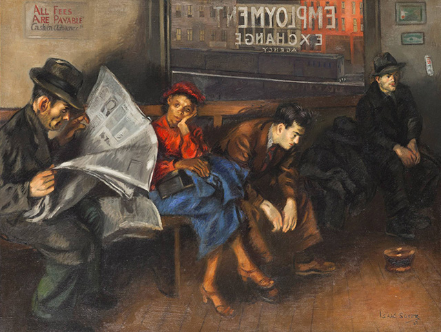 Isaac Soyer (1902-1981), 'Employment Agency', 1937