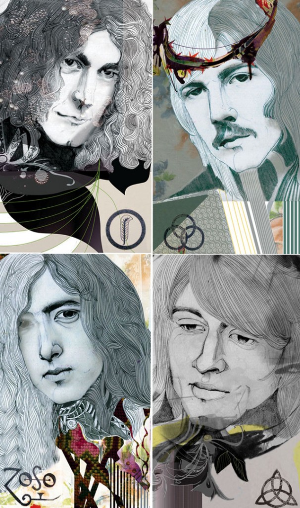 Portraits Led Zeppelin by Felicia Atanasiu