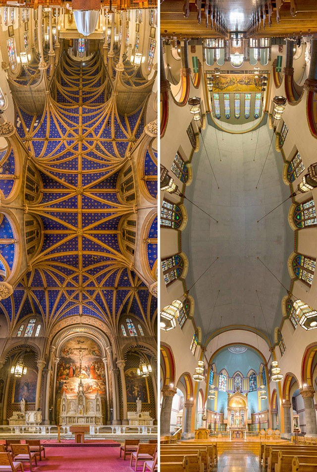 вертикальные панорамы нью-йоркских церквей