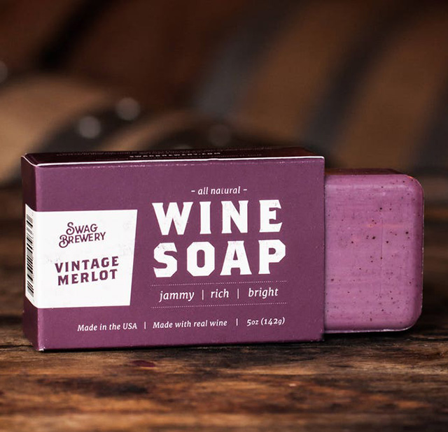 Винное мыло "Wine Soap" Vintage Merlot (USA), фото: SwagBrewery