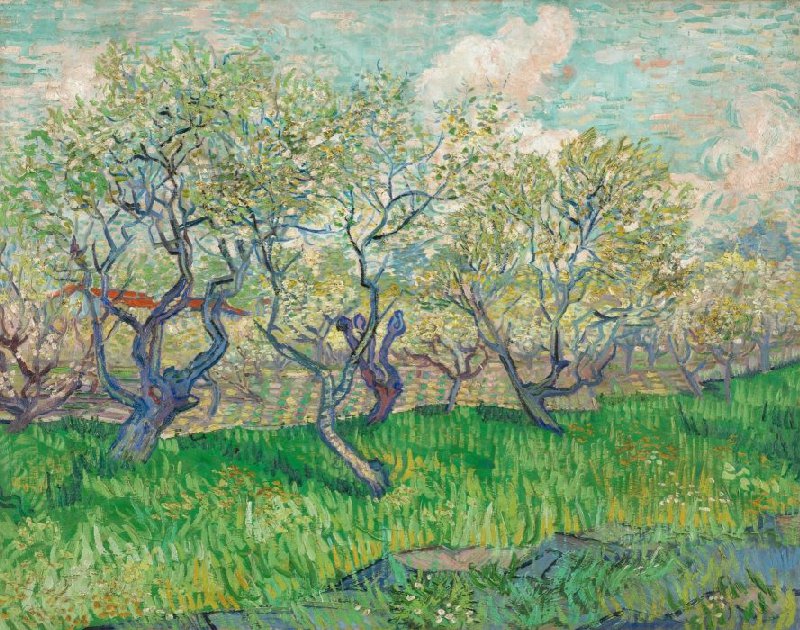 Винсент Ван Гог, Цветущий сад, Арль. 1889 г.