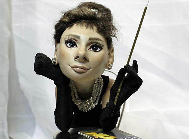 Одри Хепберн, кукла работы В. Волегова