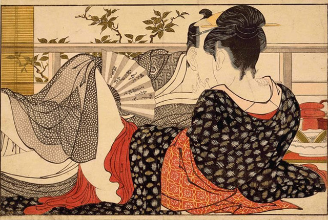 Гравюра Китагава Утамаро (1753-1806)  - Мужчина, который любил женщин
