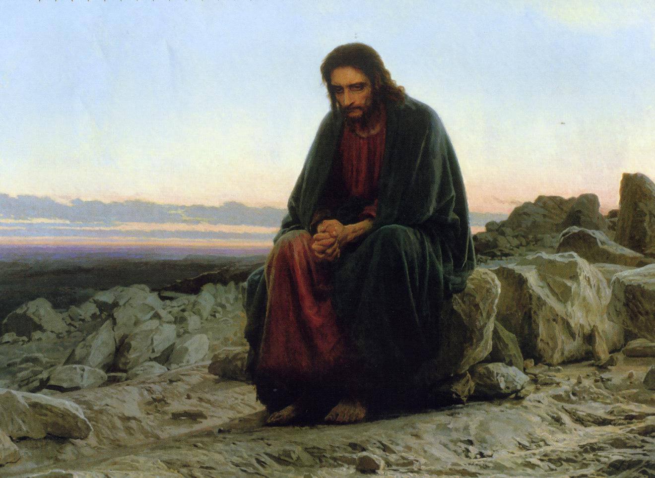 Иван Крамской "Христос в пустыне" (1872)