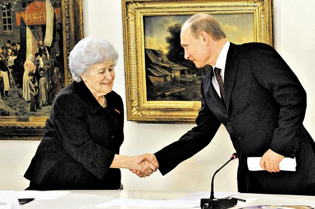 Ирина Антонова и Владимир Путин, фото Global Look Press