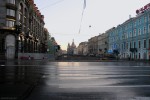 Невский проспект утром-03, фото: В. Дианов, 2005г.
