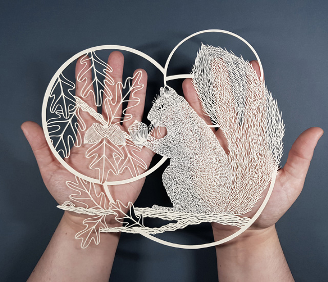 Paper-art by Pippa Dyrlaga