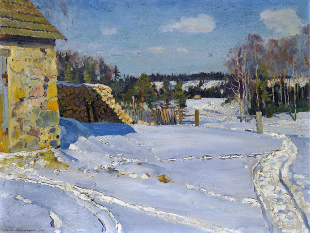 Сергей Арсеньевич Виноградов, «Зимний пейзаж» (1926)