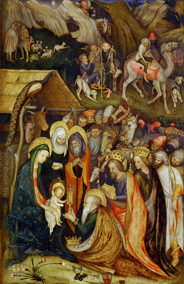 Стефано да Верона «Поклонение волхвов», (1435). Пинакотека Брера, Милан.