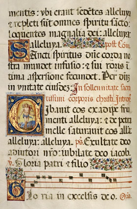 Страница средневекового манускрипта, фото: J. Paul Getty Museum