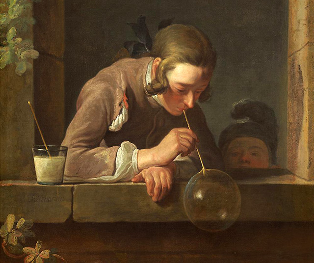 Жан-Батист Симеон Шарден, «Мыльные пузыри» (1734)