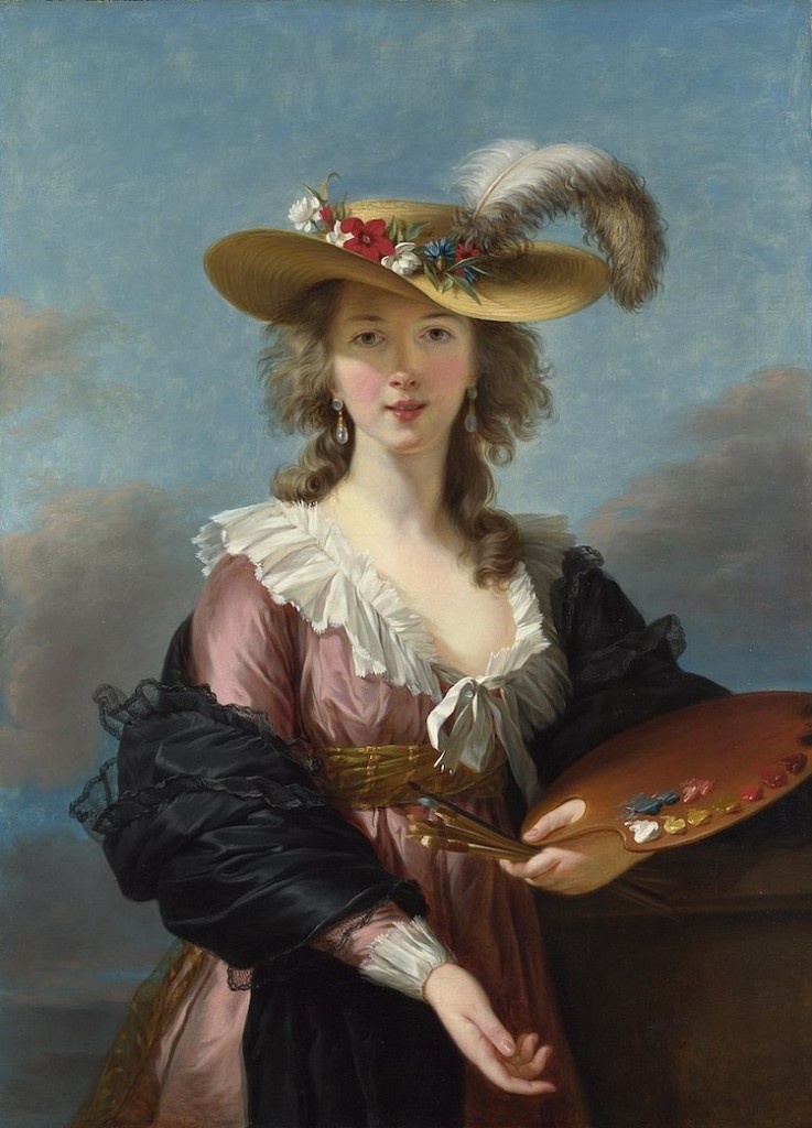 Элизабет Виже Лебрен «Автопортрет в соломенной шляпе». 1782 г