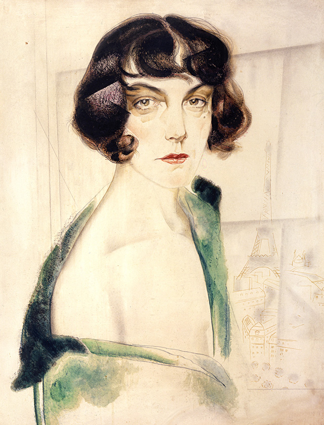 Юрий Анненков. «Портрет Марианны Зарнекау (Пистолькорс)». 1924