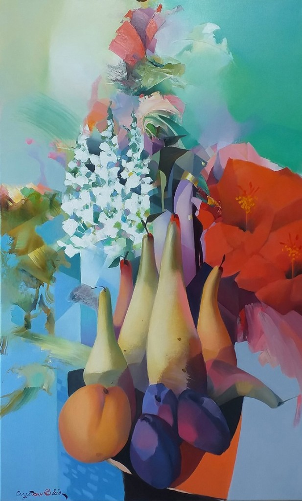 12-Владимир Солдаткин_Натюрморт с грушами, 2020