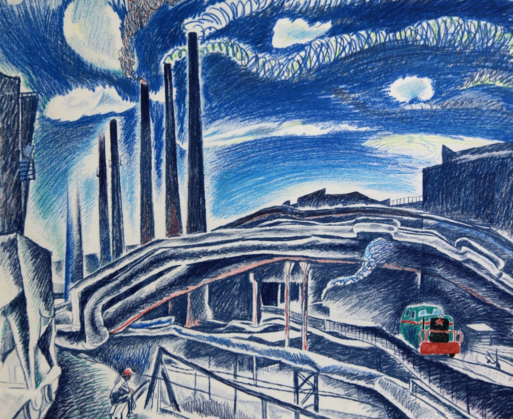 14-Станислав Никиреев - Завод, цветные карандаши