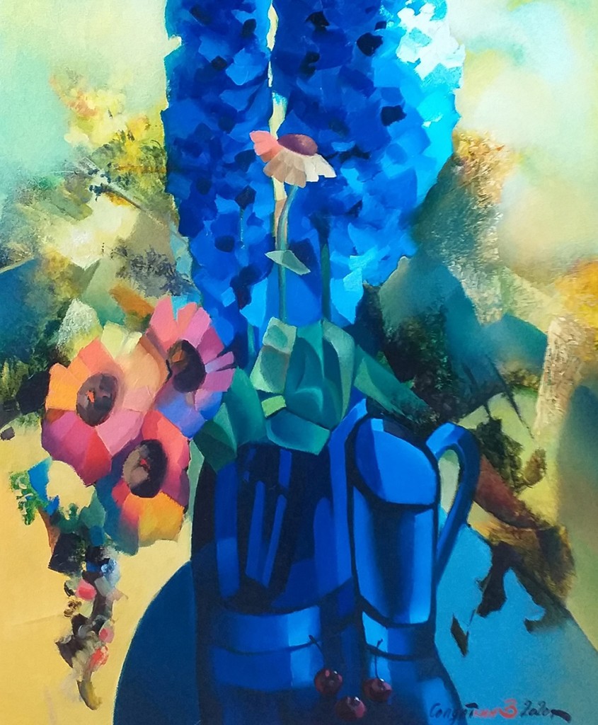 16-Владимир Солдаткин_Дельфиниум и синий бокал, 2020