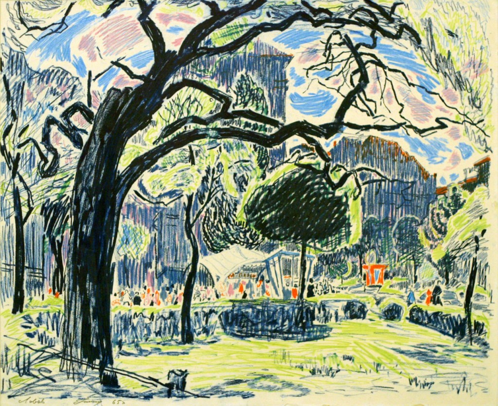 25-Станислав Никиреев - Львов, цветные карандаши, 1965