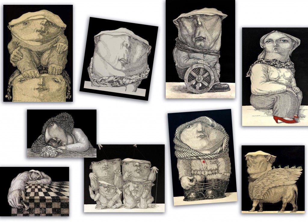 9 картин сирийского художника Хумама Аль Сайеда, коллаж: В. Дианов