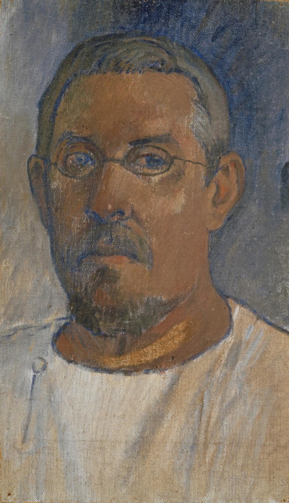 Paul Gauguin, Autoportrait aux lunettes, 1903, huile sur toile, 41,4 x 23,5 cm. Kunstmuseum, Bâle