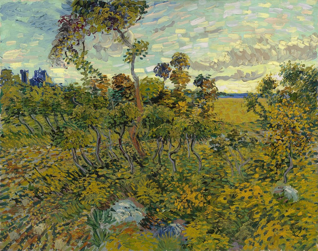 Vincent Van Gogh "Sunset at Montmajour" (1888)