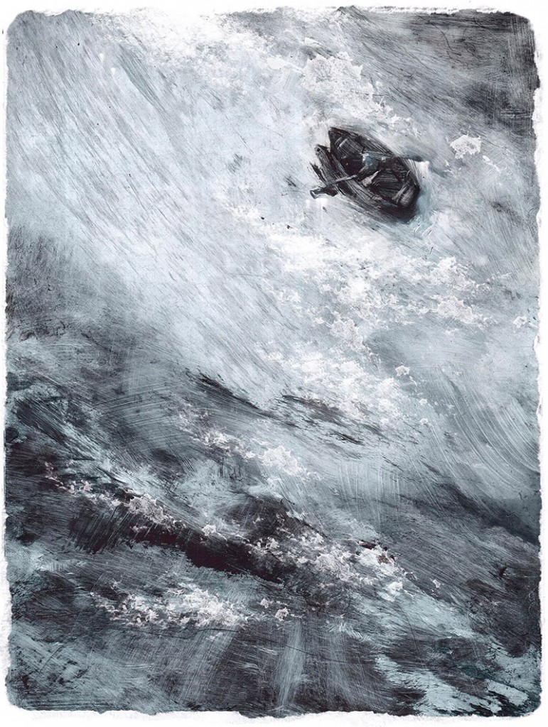 Старик и море, иллюстрация Славы Шульца-04